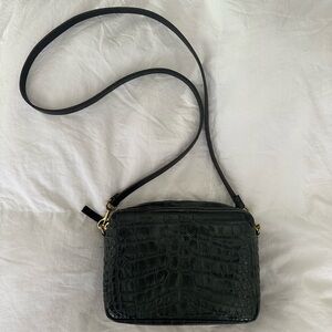 Clare V. Green croc bag